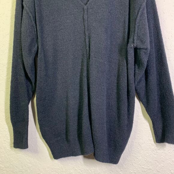ARITZIA WILFRED FREE Sweater Black Medium Super Soft Very Oversized‎ Cozy - Picture 6 of 12